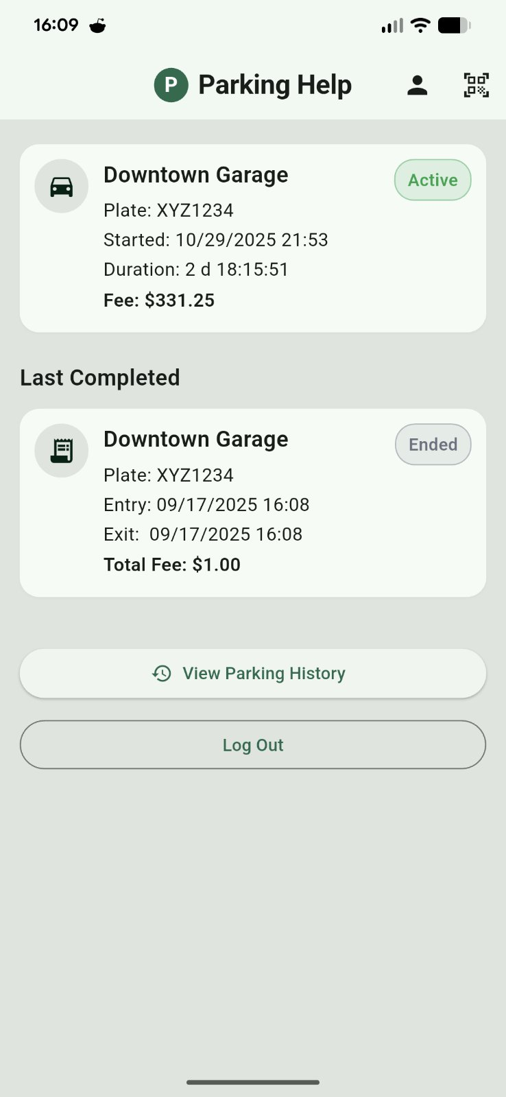 Smart Parking System screenshot